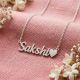 Handcrafted 925 Silver Personalized Mangalsutra Name Necklace